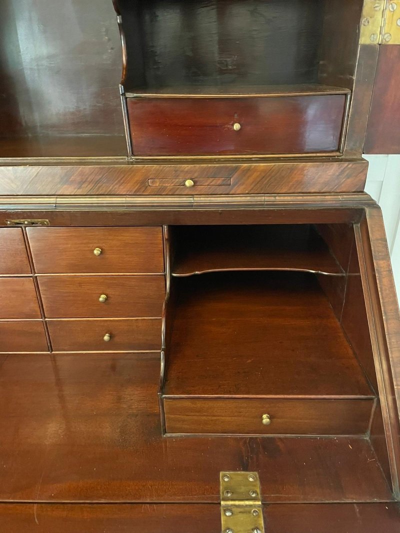 Antique 18th Century Rosewood Bureau Bookcase - Image 10